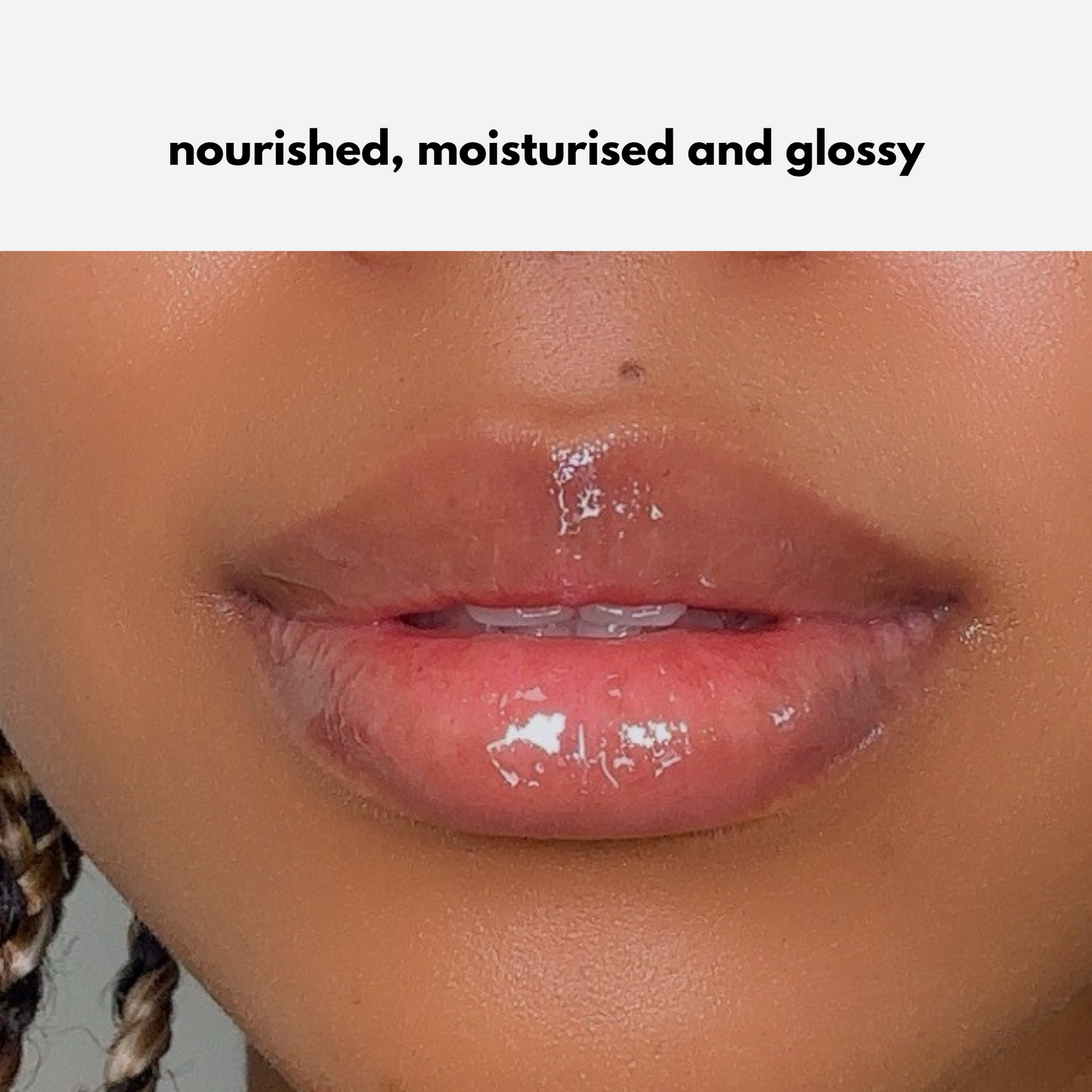 Dacious Beauty Clear Lip Oil glossy look